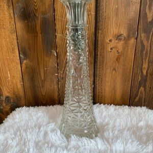 Vintage Anchor Hocking Clear Glass
Bud Vase Stars & Bars ...